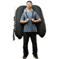 Camouflage Fishing Boat, Outdoor Fishing Boat, Inflatable Fishing Boat Oxford Cloth 53.5*41.3*21in Backrest Adjustable Angle: 90-180°