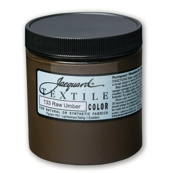 Jacquard Textile Color - Fabric Paint - (8 oz) - Raw Umber
