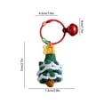 thumbnail image 3 of Leodye Christmas Wool Crocheted Keychains - Tree Pendant Decorations & Xmas Gift Supplies, 3 of 6