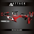 thumbnail image 2 of Attack Graphics Custom Renegade Complete Bike Graphics Kit for Honda CRF450R 2023, 2 of 2
