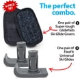 thumbnail image 2 of BUNDLE: Top Glides FlexFit Universal Ski Glides with GlidePads (Gray), 2 of 9