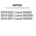 thumbnail image 2 of CMX Front Rear Disc Brake Rotors Kit for Car Lexus NX300 NX200t NX300h K8-101523, 2 of 8