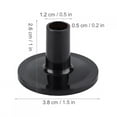 thumbnail image 3 of Cymbale Manches Cympad Plastique Noir 8 Pcs Plastique Noir Cymbale Manches Instruments de Musique Accessoire, 3 of 8