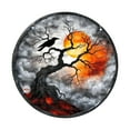 thumbnail image 2 of Taotanxi Crow Pattern Suncatcher Stained Glass,Hanging Stained Glass for Windows for Crow Lovers,20cm/7.87inch Hand-Painted Sun Catcher Garden Hangings Halloween Fall Christmas Decor for Home, 2 of 6