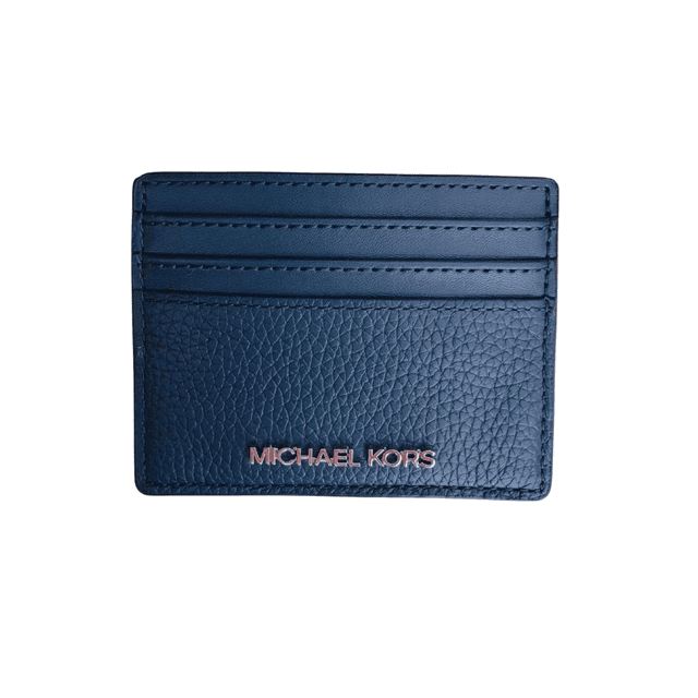 Tarjetero Michael Kors Jet Set Travel Piel granulada Azul