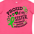 thumbnail image 4 of Inktastic Proud of My Sister Cerebral Palsy Awareness Boys or Girls Toddler T-Shirt, 4 of 5