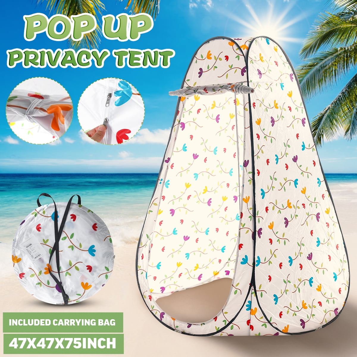 Stoneway 47x47x75'' Portable Outdoor Changing Clothes Room Bathing