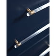 thumbnail image 4 of Modus Furniture Argento Five Drawer Chest in Navy Blue and Burnished Brass (2024), 4 of 5