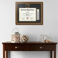 thumbnail image 2 of ArtToFrames 10x13 inch Diploma Frame with 2" x 2" Image Opening and 1.5x8 inch Tassel Opening - Framed in Medium Tri-colored Frame with Black and Gold Mats, Comes with Regular Glass (D-IT-4446-10x13), 2 of 4