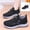 Black, variant on Willtoo Womens Warm Lined Winter Sneakers Adjustable Hook and Loop Strap Lightweight Non Slip Casual Athletic Shoes for Daily Wear