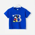 thumbnail image 3 of Marca Disney, camiseta de algodón puro con estampado de Mickey Minnie para verano para niños y niñas, camiseta creativa de calle para bebés, ropa para niños, 3 of 5