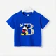 thumbnail image 3 of Marca Disney, camiseta de algodón puro con estampado de Mickey Minnie para verano para niños y niñas, camiseta creativa de calle para bebés, ropa para niños, 3 of 5