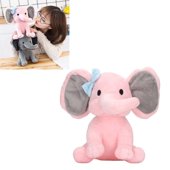 10 Inch Fuzzy Elephant Stuffed Animal for Kids, Home Car And Office Decor, Soft Stuffed Elephant Toy Cuddly Bedroom Elephant Plush,Funny Elephant Gifts, Comfortable To Hold