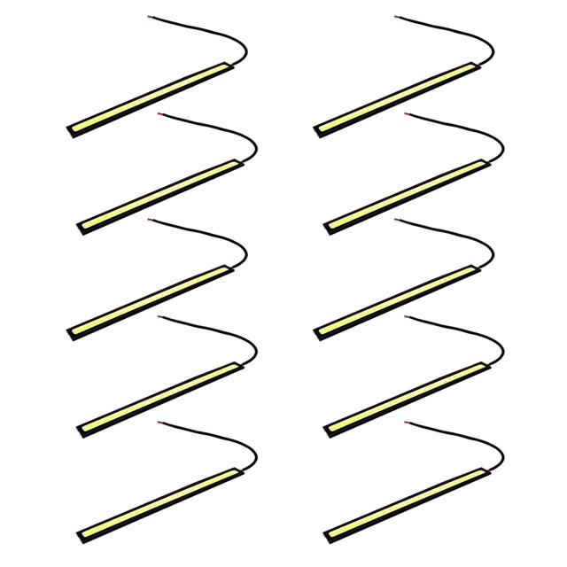 Sidaley 10 piezas de luz de circulación diurna de coche de alto brillo vehículo DC 12V 17cm DRL lámpara decorativa tira automotriz Type2 NO2