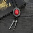 thumbnail image 5 of Vintage Bolo Tie Cowboy Western Bolo Tie with Black Stone Pendant Necklace, 5 of 14