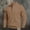 Khaki, variant on Sevevn Men's Raglan Quarter Zip Sweatshirt Stand Collar Half Zip Long Sleeve Loose Soft Pullover Casual Daily Top Gray 3XL