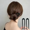 thumbnail image 4 of VANIDO 2 Pieces Metal French Hair Pins U Shaped Hair Pins Vintage Forks Sticks Pin for Updo Buns Women Hairstyle Accessories, 4 of 8