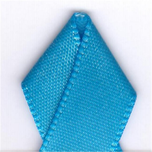 Papilion R074300230328100Y .88 in. Single-Face Satin Ribbon 100 Yards - Island Blue