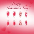 thumbnail image 4 of Yoyauz 48 Valentine's Day Medium Pressure Nail Fake Nail with Love Design Fake Nail Valentine's Day Cute Female Girlfriend Gift, 4 of 9