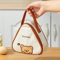 thumbnail image 3 of Cartoon Triangle Rice Ball Lunch Bag Cute Thermal Lunch Bag Portable Insulated Picnic Bag Reusable Lunch Box for Travel Picnic, 3 of 7