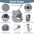 thumbnail image 4 of TETOU Cat Harness and Leash Set for Walking Adjustable Vest with Reflective Strap for Pet Kitten Puppy, 4 of 8