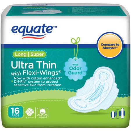 equate pads thin wings ultra super