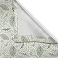 thumbnail image 3 of Ambesonne Leaves Kitchen Curtains, Floral Motifs Ornate, 55"x45", Cream Sage Green, 3 of 3