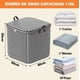 thumbnail image 3 of 3 Bolsas Organizador Ropa Almacenamiento Sábanas Edredones Blanco Cuadriculado, 3 of 4
