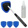 thumbnail image 1 of Outil de Nettoyage de Pare-Brise de Décoration Auto avec Poignée Extensible et 4 Brosses en Microfibre Réutilisables pour Voitures Bleu, 15.9 Po 21 Po, 1 of 4