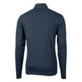 thumbnail image 3 of Men's-Cutter & Buck  Navy New York City FC Big & Tall Virtue Eco Pique Recycled Quarter-Zip Pullover Top, 3 of 3