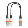 thumbnail image 6 of XLR 3Pin Male to Dual XLR Female Audio Cable Splitter Adapter Cord 1 Male to 2 Female Balanced Microphone Audio Cable, 6 of 11