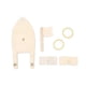 thumbnail image 3 of DIY Paddle Boat Blank 3 Pieces Wooden Sailboat Kit for Kids Family Crafts Projects, 3 of 5