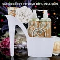 thumbnail image 6 of Draizee Heel Shoe Spa Gift Set � White Tea Scented Bath Essentials Gift Basket With Shower Gel, Bubble Bath, Body, 6 of 7