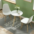 thumbnail image 5 of Costway Set of 2 Mid Century Modern Style Dining Side Chair Wood Leg White, 5 of 10