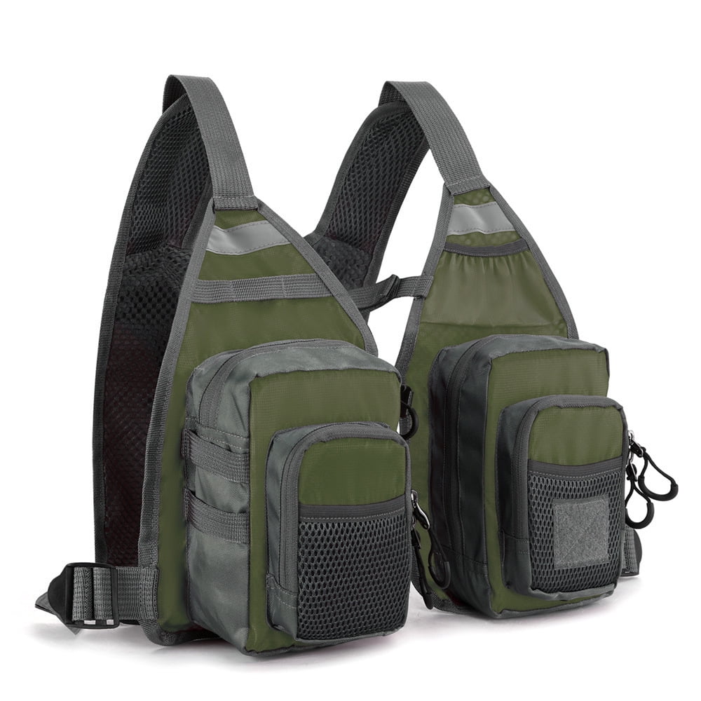 Outdoor fishing vest fly fishing lure large pocket vest portable and compact waistcoat for men multi-functional multi-pocket