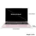 thumbnail image 6 of Newest Laptop, 15.6'' FHD Laptop Computerr Windows 11, Intel N100 Processor,8GB RAM 512 SSD, Wi-Fi 6, BT5.2, Fingerprint, Backlit keyboard(Pink), 6 of 7