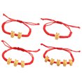 thumbnail image 1 of 4Pcs Braided Bracelet Chinese Style Rabbit Design Woven Bracelet Zodiac Rabbit Bracelet, 1 of 8
