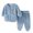 Blue, variant on Ymyiu Going Home Outfit Baby Girl Casual Baby Girl 2-Piece Outfit Set: Soft Infant Top + Comfy Toddler Pant (White,3-6 Months)