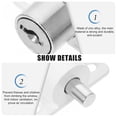 thumbnail image 4 of OULII Safety Window Lock Sliding Window Lock Zinc Alloy Silver Limit Ventilation 1Pcs, 4 of 8