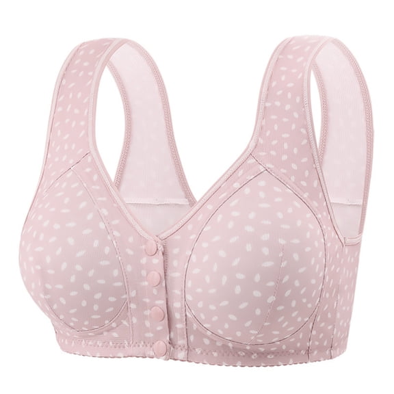 successthop Wireless Push Up Bras for Women Front Closure Bra Comfortable Lightweight Breathable Ladies Everyday Wear 38