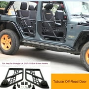 2PCS Tubular Off-Road Door Set Vehicle Door For Jeep For Wrangler JK 2007-2019