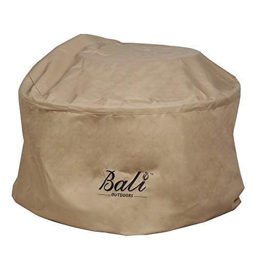 BALI OUTDOORS Round Fire Pit Covers Waterproof and Weather Resistant PVC Material, 33.07"D