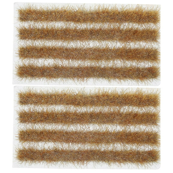 ORDDIART Grass Cluster Decor 2 Sets Sand Table Plastic Mini Size