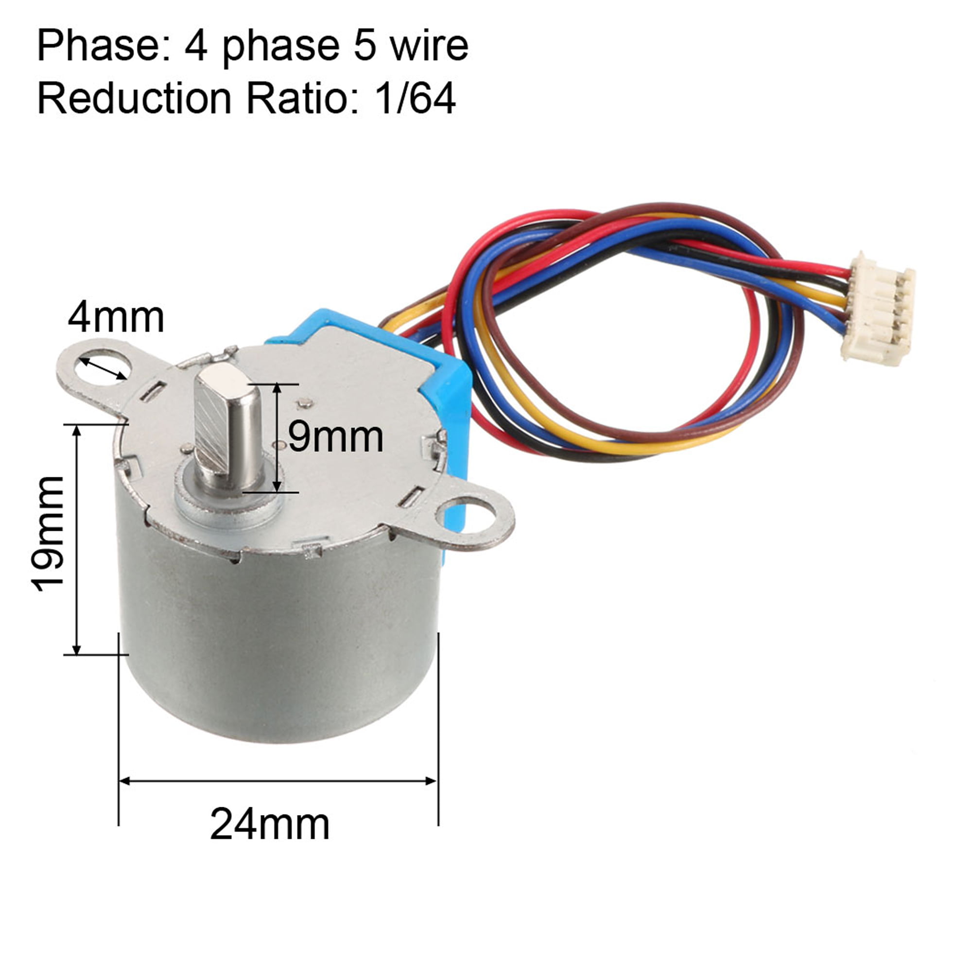 Micro 24BYJ48 Stepper Motor 4 Phase 5 Wire Gear Reduction 5V/12V Stepping Motor 