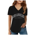thumbnail image 1 of T-Shirt à Manches Courtes Imprimé Rétro Vintage Drôle Design Musique Country Décontracté Ample pour Adolescentes, 1 of 3