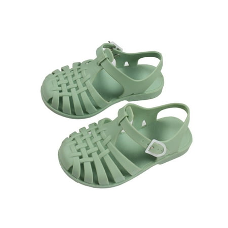

GuliriFei Summer Children Baby Girls Sandals Toddler Soft Non-slip Princess Beach Shoes Kids Candy Jelly Shoes Boys Casual Roman Slippers