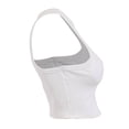 thumbnail image 4 of Playeras George para Mujer, Crop Healter Slim Blanco Talla M, 4 of 4