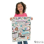 Color Your Own All About Me! Posters - Craft Kits - 30 Pieces