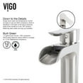 thumbnail image 2 of VIGO Glass Round Vessel Bathroom Sink in Silver with Niko Faucet and Pop-Up Drain in Brushed Nickel, 2 of 10