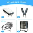 thumbnail image 6 of BALUS 31"W Folding Bed with Mattress of 5" Thick Memory Foam Mattress, Portable Foldable Roll Away Adult Bed for Guest, 6 of 7